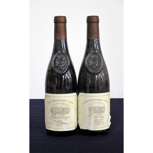 944 - 2 bts  Hermitage Les Bessards 1998 Delas hf, vsl bs, scuffed labels