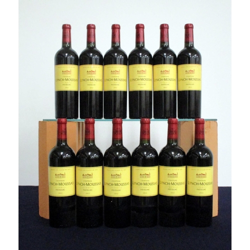 957 - 12 bts Ch. Lynch-Moussas 2012 owc - missing lid Pauillac, 5me Cru Classé