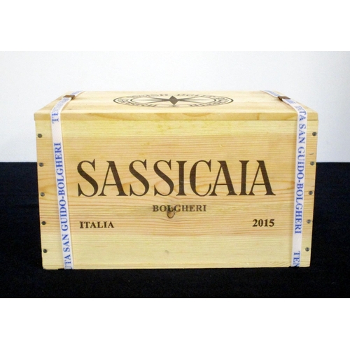 959 - 6 bts Sassicaia Bolgheri 2015 owc Tenuta San Guido