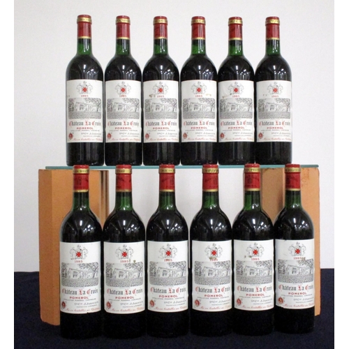 117 - 12 bts Ch. La Croix 1985 owc Pomerol 11 ts, 1 us