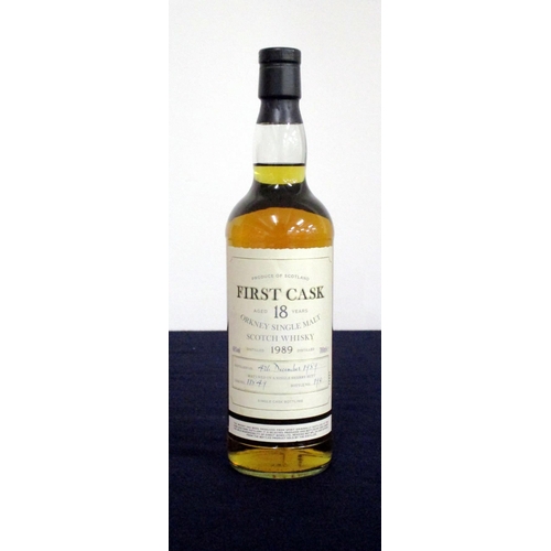 135 - 1 70-cl bt First Cask 18 YO Orkney Single Malt Scotch Whisky Cask N° 11849 bottle N° 190 46%