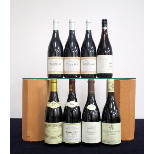 14 - 3 bts Pommard 2000 Dom Caillot i.n 1 bt Fleurie 2002 Louis Josse selected by Tesco hf 1 bt Savigny-L... 