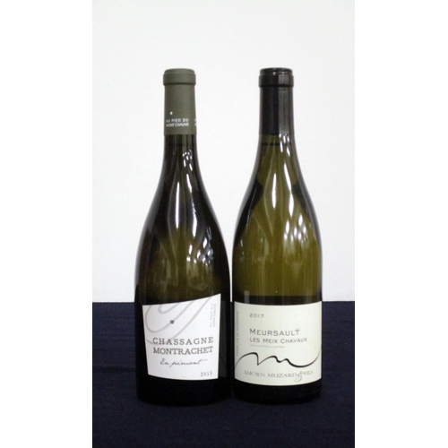 211 - 1 bt Chassagne-Montrachet En Pimont Au Pied du Mont Chauve 2015 1 bt Meursault Les Meix Chavaux 2017... 