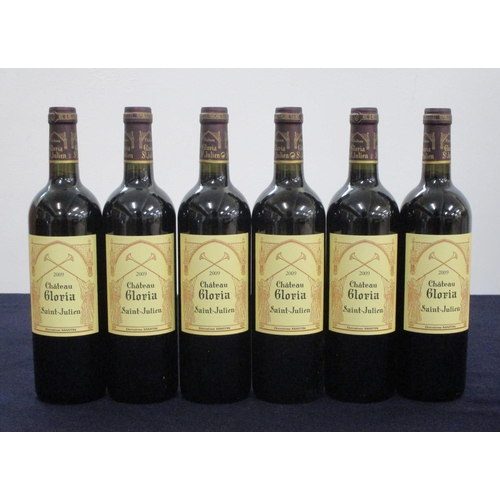 268 - 6 bts Ch. Gloria 2009 owc (12 bt) St-Julien, Cru Bourgeois Superieur i.n