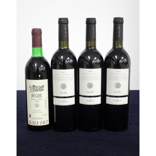 28 - 1 bt Scala Dei  Negre Priorat 1996 ts, vsl torn label 3 bts Scala Dei Prior Criança Priorat 2001 1 i... 