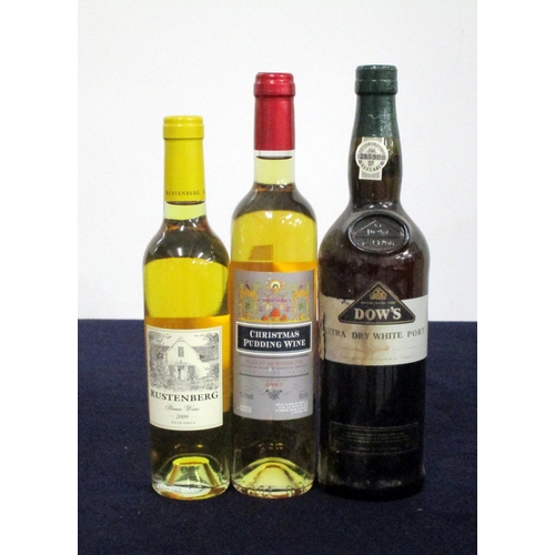 288 - 1 hf bt Rustenberg Straw Wine 2009 Coastal Region 1 50-cl bt Muscat de Rivesaltes Christmas Pudding ... 