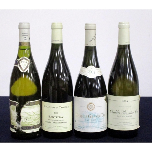 532 - v 1 bt Meursault 1996 Champy Père et Cie, i.n, torn label and vintage slip 1 bt Santenay Clos de la ... 