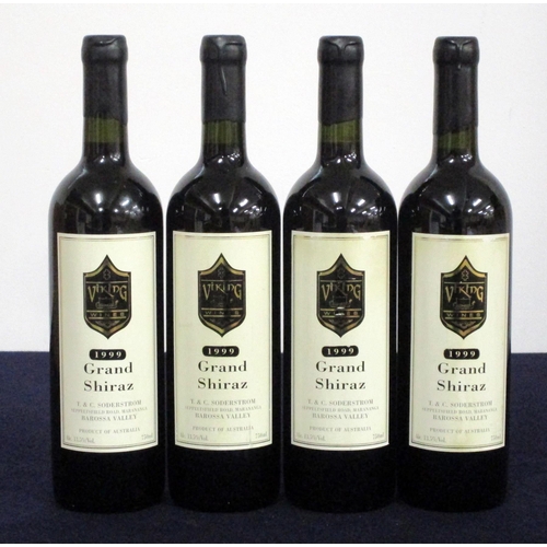 578 - v 4 bts Viking Wines Grand Shiraz 1999 Barossa Valley i.n