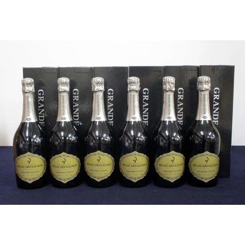 618 - 6 bts Billecart-Salmon Grande Cuvée 1996  oc ind gift boxes