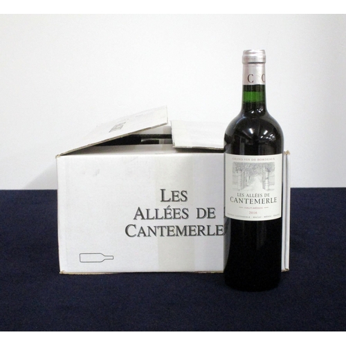 643 - v 12 bts Les Allées de Cantemerle 2016 oc Haut-Médoc (2nd wine of Ch. Cantemerle)