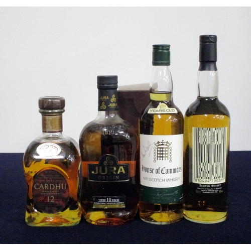 692 - 1 70-cl bt Cardhu 12 YO Single Malt Scotch Whisky 40% oc 1 70-cl bt Jura Origin 10YO Single Malt Sco... 