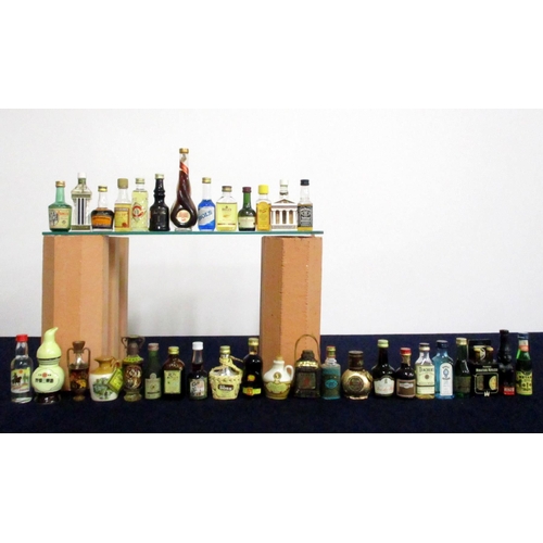 696 - 36 Assorted Miniatures incl:- Whisky, Gin and Armagnac