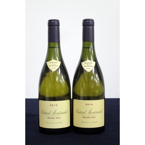 707 - 2 bts Bâtard-Montrachet 2014 Dom de La Vougeraie