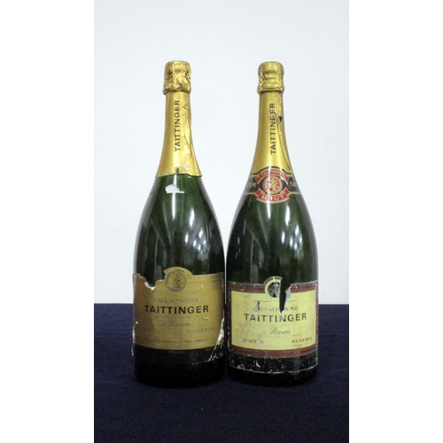 719 - 1 magnum Taittinger Brut Millésime Champagne Vintage Unknown missing neck label (vintage slip), sl t... 