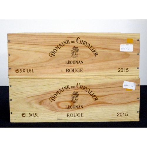 791 - 6 magnums Dom de Chevalier Rouge 2015 owc (2 x 3) Pessac-Leognan Grand Cru Classé de Graves