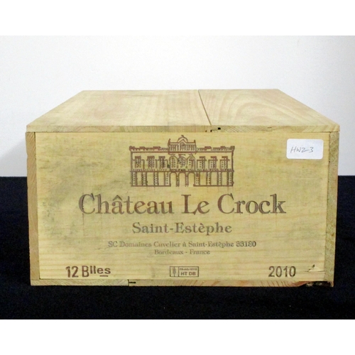 800 - 12 bts Ch. Le Crock 2010 owc St Estephe Cru Bourgeois Supérieur