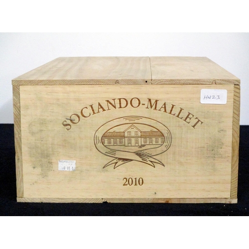 802 - 12 bts Ch. Sociando-Mallet, 2010 owc Haut-Médoc