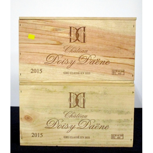 812 - 12 bts Ch. Doisy Daëne 2015 owc (2 x 6) Barsac, 2me Cru Classé