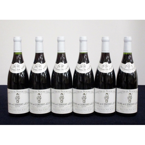 814 - 6 bts Grand Vin de Beaune Grèves Vigne de L'Enfant Jésus 2002 owc Bouchard Père et Fils 2 hf/i.n, 4 ... 