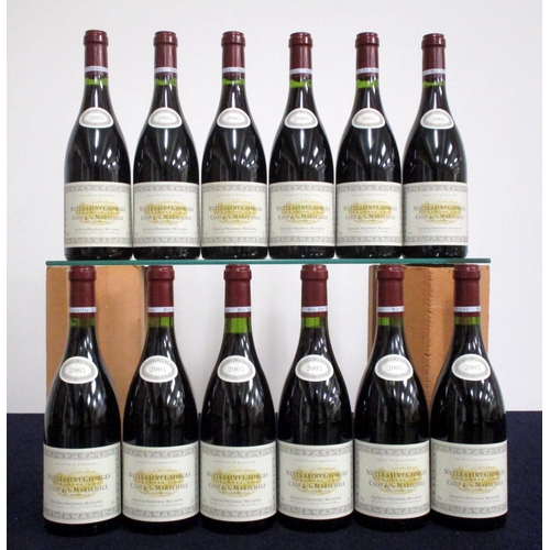 815 - 12 bts Nuits-St-Georges Clos de la Maréchale 2005 owc Jacques-Fréderic Mugnier 4 i.n, 6 vts, 2 ts