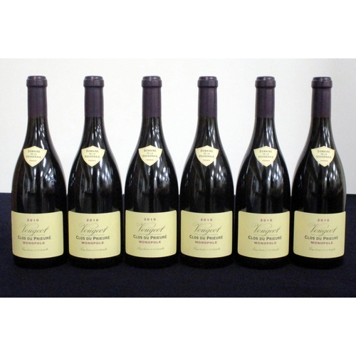 821 - 6 bts Vougeot Clos du Prieuré Monopole 2010 oc Dom de la Vougeraie