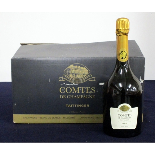 829 - 6 bts Taittinger Comtes de Champagne Blanc de Blancs 2006 OT