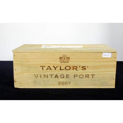 852 - 6 bts Taylors 2007 Vintage Port owc