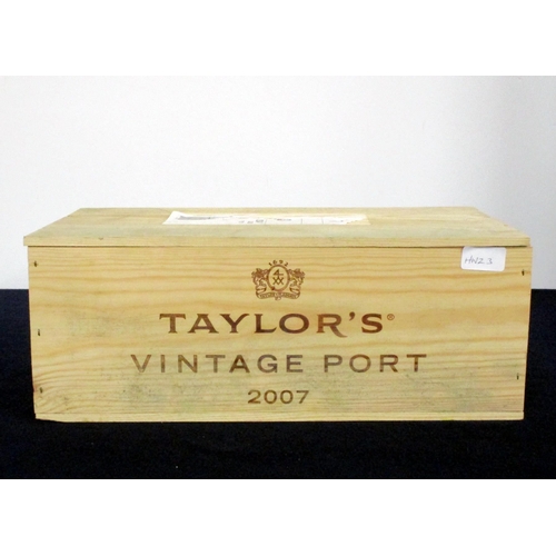 853 - 6 bts Taylors 2007 Vintage Port owc