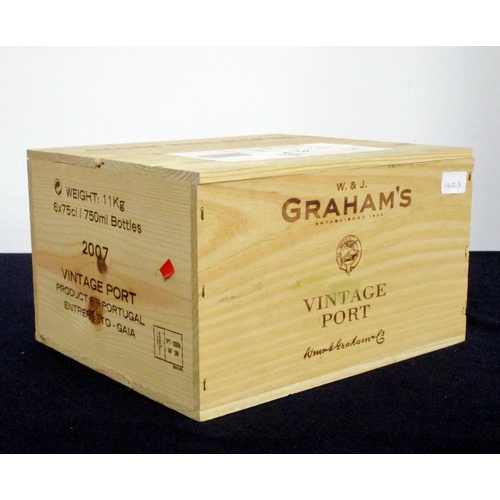 854 - 6 bts Grahams 2007 Vintage Port owc