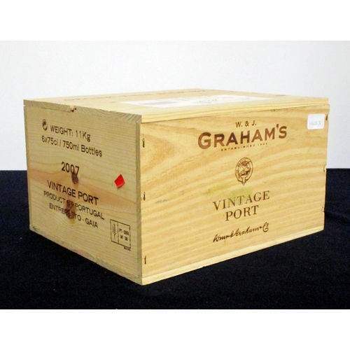 855 - 6 bts Grahams 2007 Vintage Port owc