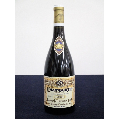 933 - 1 bt Chambertin Grand Cru 2010 Dom. A. Rousseau Père et Fils i.n, vsl ntl