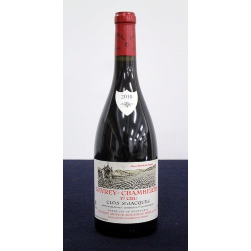 934 - 1 bt Gevrey-Chambertin 1er Cru Clos St Jacques 2010 Dom. A. Rousseau Père et Fils i.n