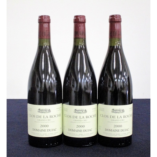 939 - 3 bts Clos de la Roche Grand Cru 2000 Dom. Dujac  vts