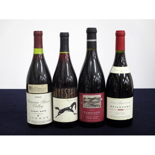 98 - 1 bt Lynmar Pinot Noir Russian River Valley 1992 UK Import Slip, vts, bs, sl cdl 1 bt Firesteed Pino... 