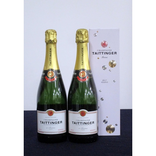 193 - 2 bts Taittinger Brut Reserve Champagne NV 1 ind oc