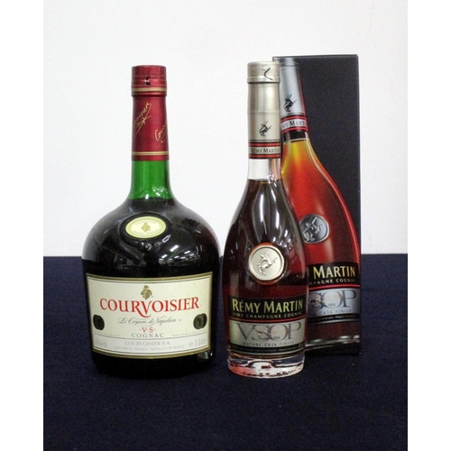 200 - 1 litre bt Courvoisier V.S. Napoleon Cognac 40% 1 35-cl bt Rémy Martin V.S.O.P. Fine Champagne Cogna... 