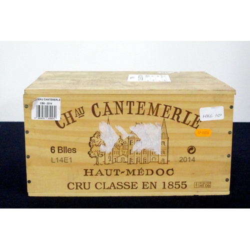 223 - v 6 bts Ch. Cantemerle 2014 owc Macau (Haut-Médoc) 5me Cru Classé