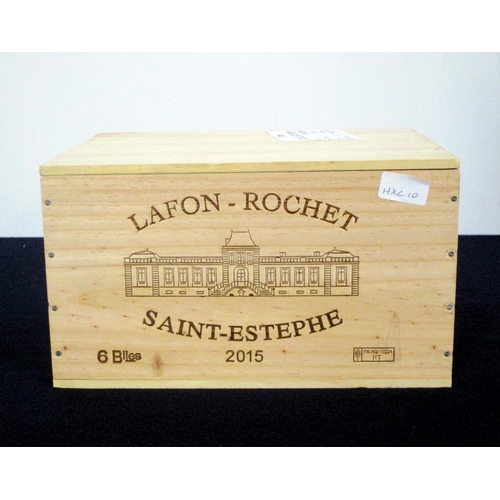 224 - v 6 bts Ch. Lafon-Rochet 2015 owc St-Estephe, 4me Cru Classé