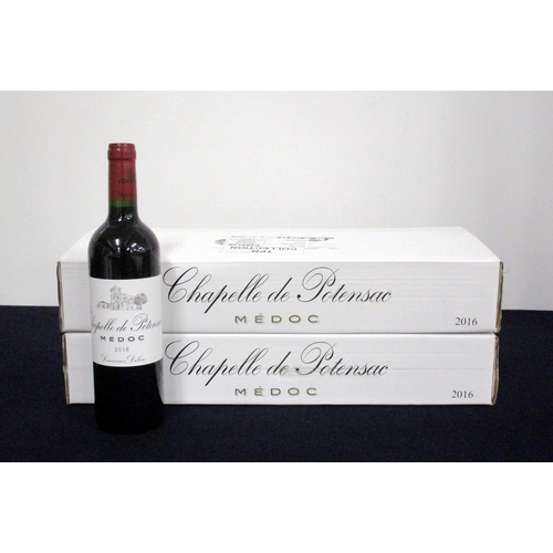 230 - v 12 bts Chapelle de Potensac 2016 oc (2 x 6) Médoc (2nd wine of Ch. Potensac)