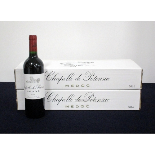 231 - v 12 bts Chapelle de Potensac 2016 oc (2 x 6) Médoc (2nd wine of Ch. Potensac)