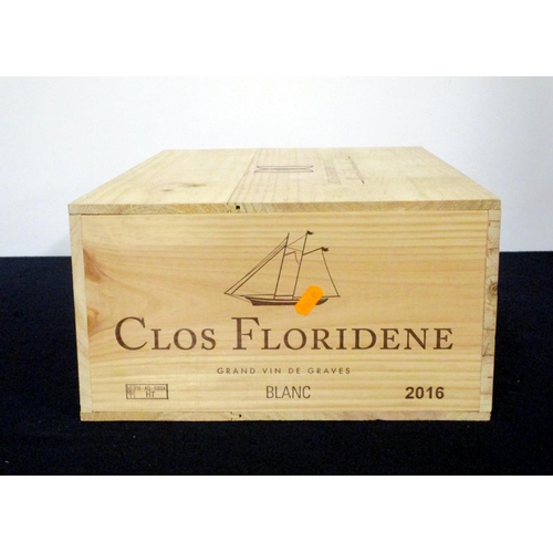 545 - 12 bts Clos Floridene (blanc) 2016 owc Graves