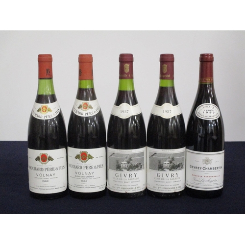 547 - 1 bt Volnay 1982 Bouchard Père et Fils us, vsl bs 1 bt Volnay 1986 Bouchard Père et Fils vts, vsl bs... 