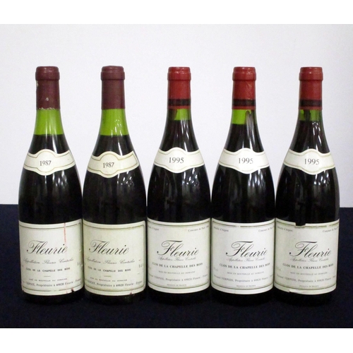 551 - 2 bts Fleurie Clos de la Chapelle des Bois 1987 Fernand Verpoix us, vsl ntl, vsl stl, vsl bs 3 bts F... 