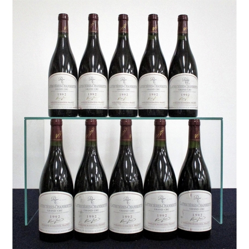 558 - 10 bts Latricières-Chambertin Grand Cru 1992 Dom Rossignol-Trapet  6 i.n, 2 vts, 2 ts, vsl bs