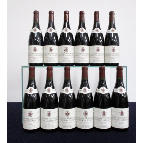 560 - 12 bts Chassagne-Montrachet Morgeot-Clos Pitois 1er Cru Monopole 1998 Roger Belland  5 hf/i.n, 7 i.n... 