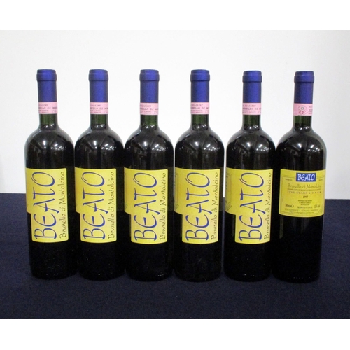 607 - 6 bts Brunello di Montalcino 1997 owc Beato vts