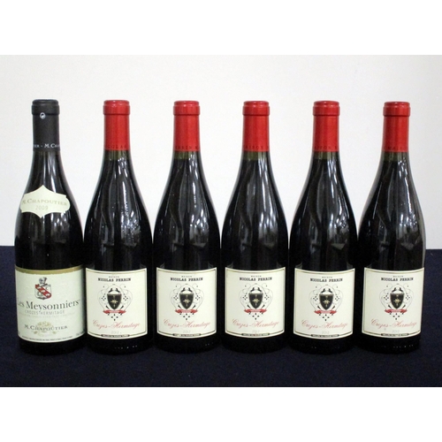 67 - 1 bt Crozes-Hermitage Les Meysonniers 2009 Chapoutier i.n 5 bts Crozes-Hermitage 2012 Maison Nicolas... 