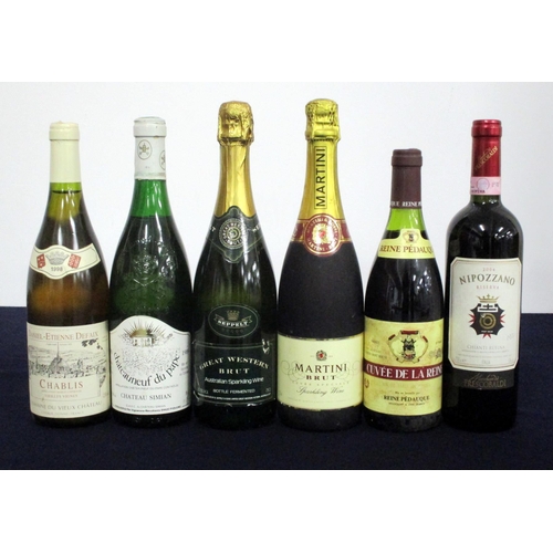 764 - 1 bt Chablis V.V. Dom du Vieux Chateau 1998 Dom Daniel-Etienne Defaix i.n 1 bt Chateauneuf du Pape (... 