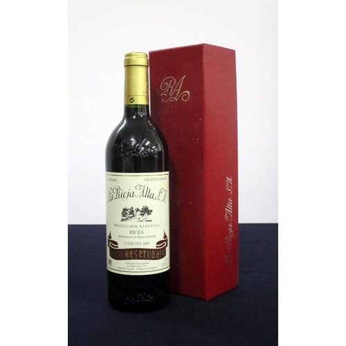 777 - 1 bt Rioja Alta Gran Reserva 890 Seleccion Especial 2001 oc in presentation case OT hf/i.n