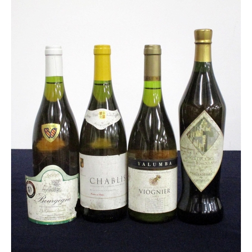 785 - 1 bt Bourgogne La Chaume Blanche 2000 Boussard hf/i.n, sl torn/stl/loose 1 bt Chablis 2008 Marks & S... 